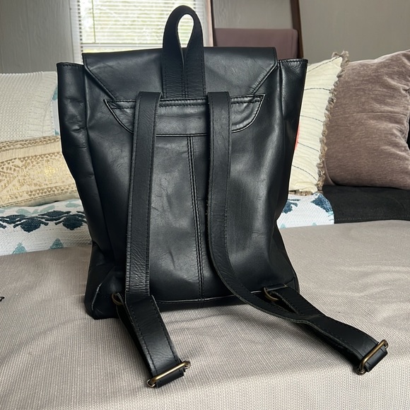 Leather Backpack, Black by MAHI Leather - Picture 7 of 9